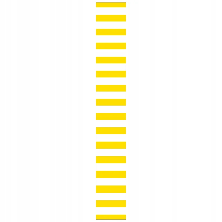 PVC etikety na vianočný stromček 25x220mm 250ks žlté pruhy